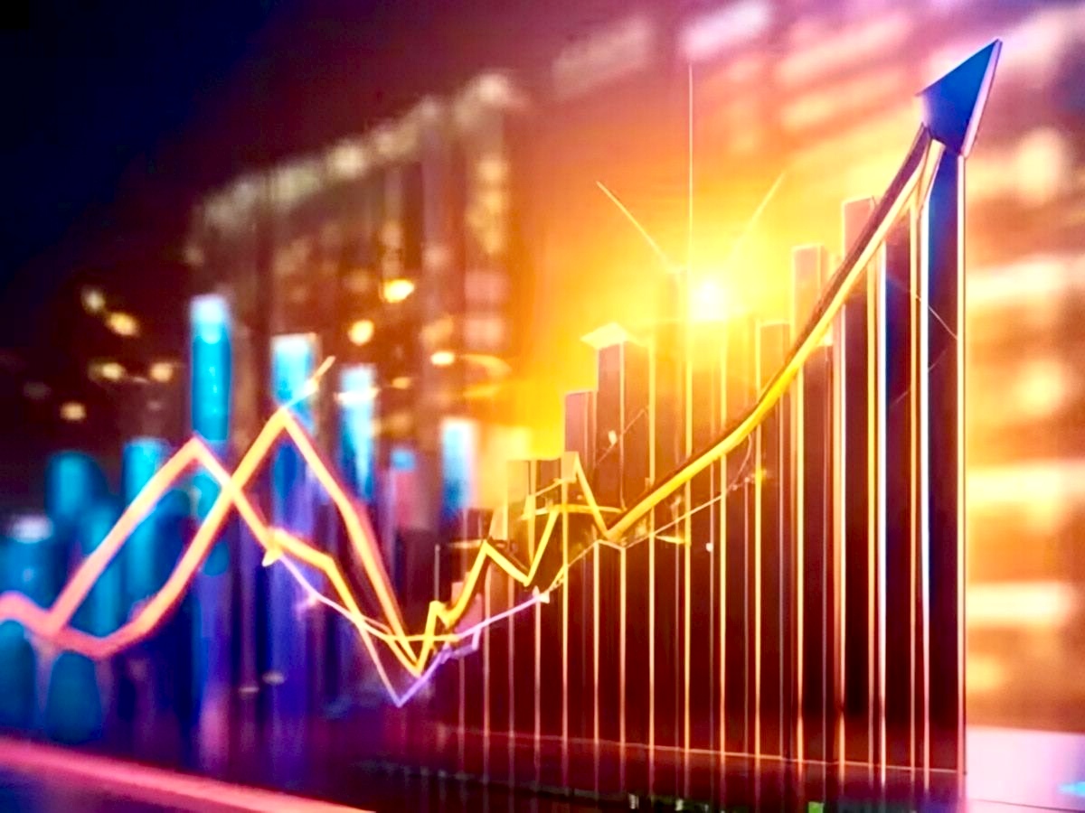 Business growth and performance chart